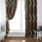 Mali Mud Cloth Leopards Legacy Window Curtain African Tribal Pattern - African Pride