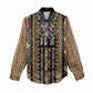 Mali Mud Cloth Leopards Legacy Women Casual Shirt African Tribal Pattern - African Pride