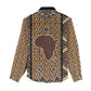 Mali Mud Cloth Leopards Legacy Women Casual Shirt African Tribal Pattern - African Pride