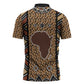 Mali Mud Cloth Leopards Legacy Zipper Polo Shirt Tribal Village