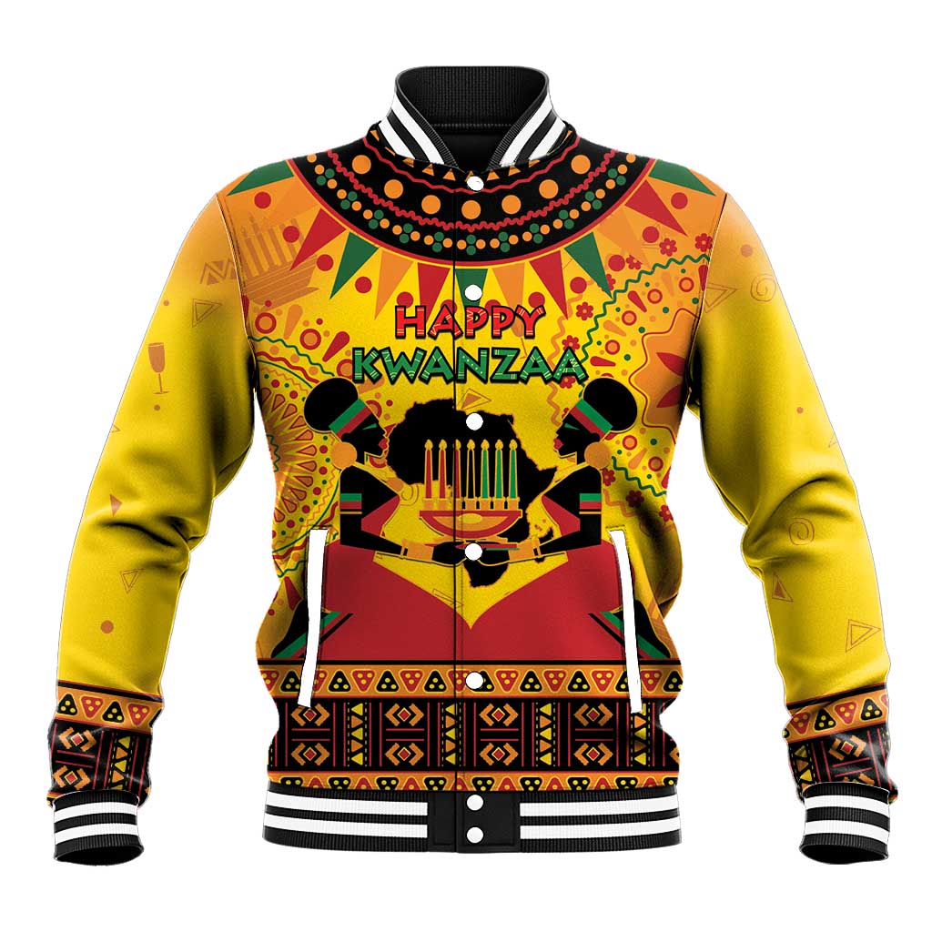 Afro-Americans Kwanzaa Baseball Jacket African Pattern