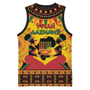 Afro-Americans Kwanzaa Basketball Jersey African Pattern - African Pride