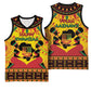 Afro-Americans Kwanzaa Basketball Jersey African Pattern - African Pride