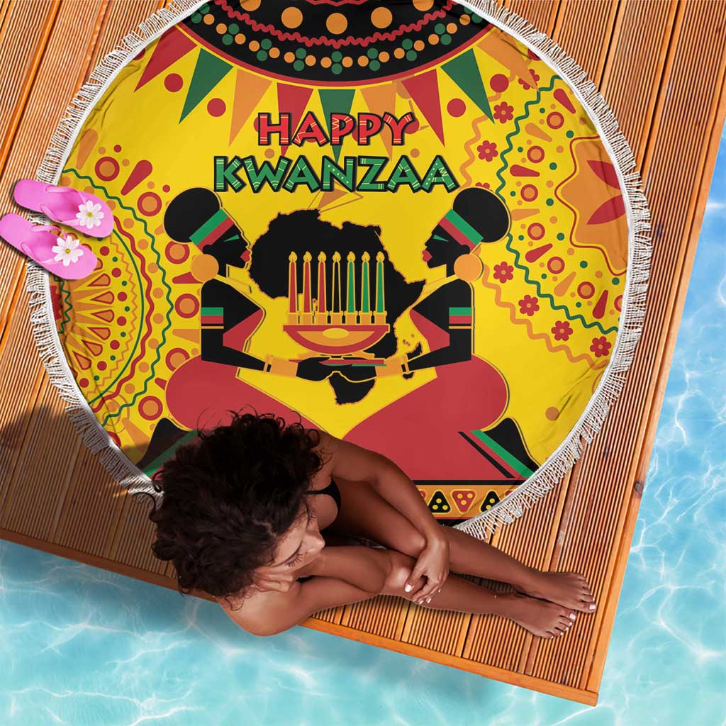 Afro-Americans Kwanzaa Beach Blanket African Pattern
