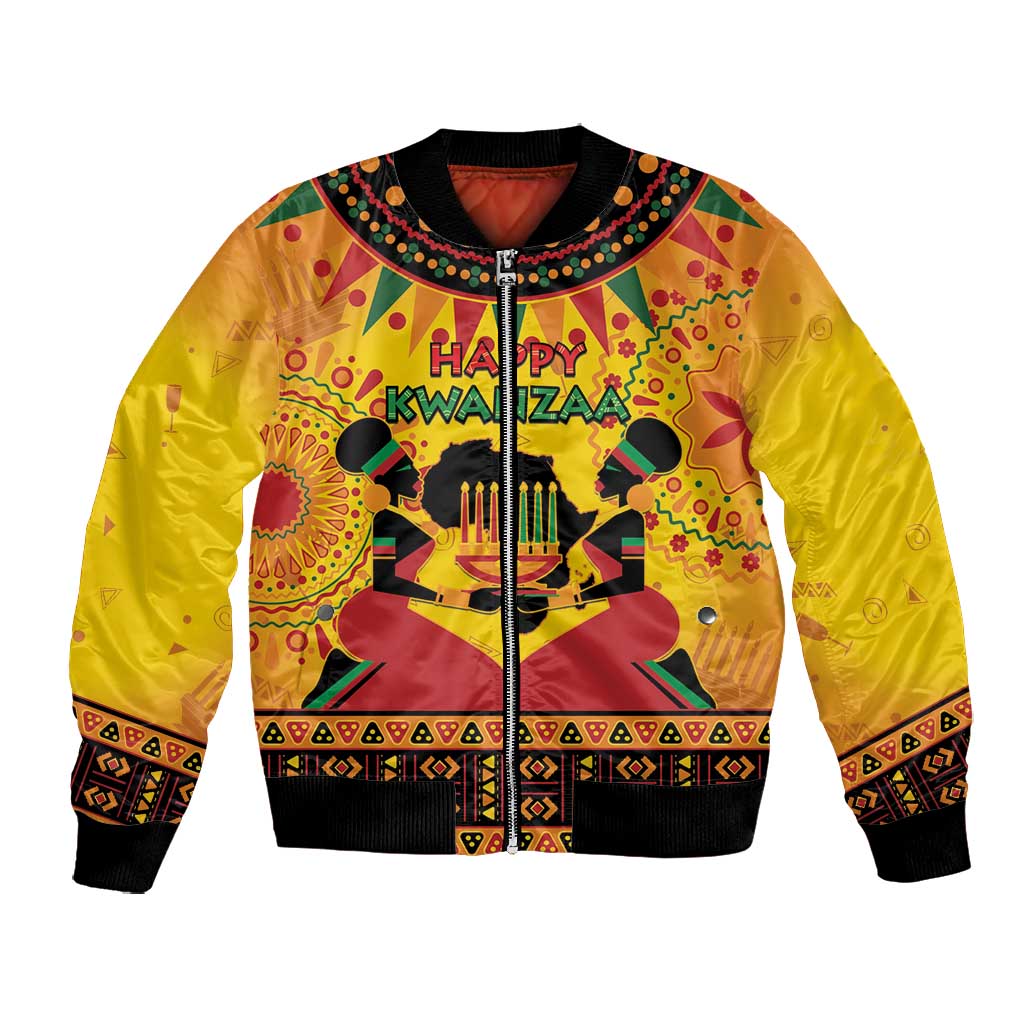 Afro-Americans Kwanzaa Bomber Jacket African Pattern