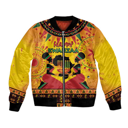 Afro-Americans Kwanzaa Bomber Jacket African Pattern