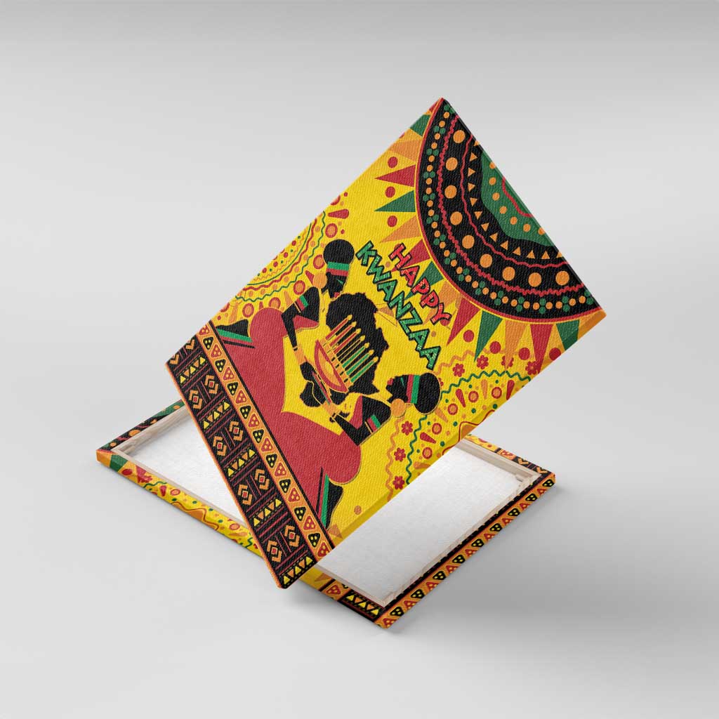 Afro-Americans Kwanzaa Canvas Wall Art African Pattern