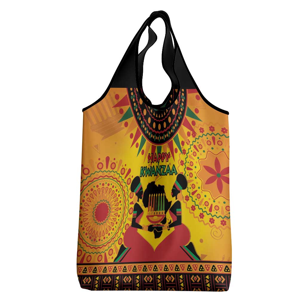 Afro-Americans Kwanzaa Grocery Bag African Pattern