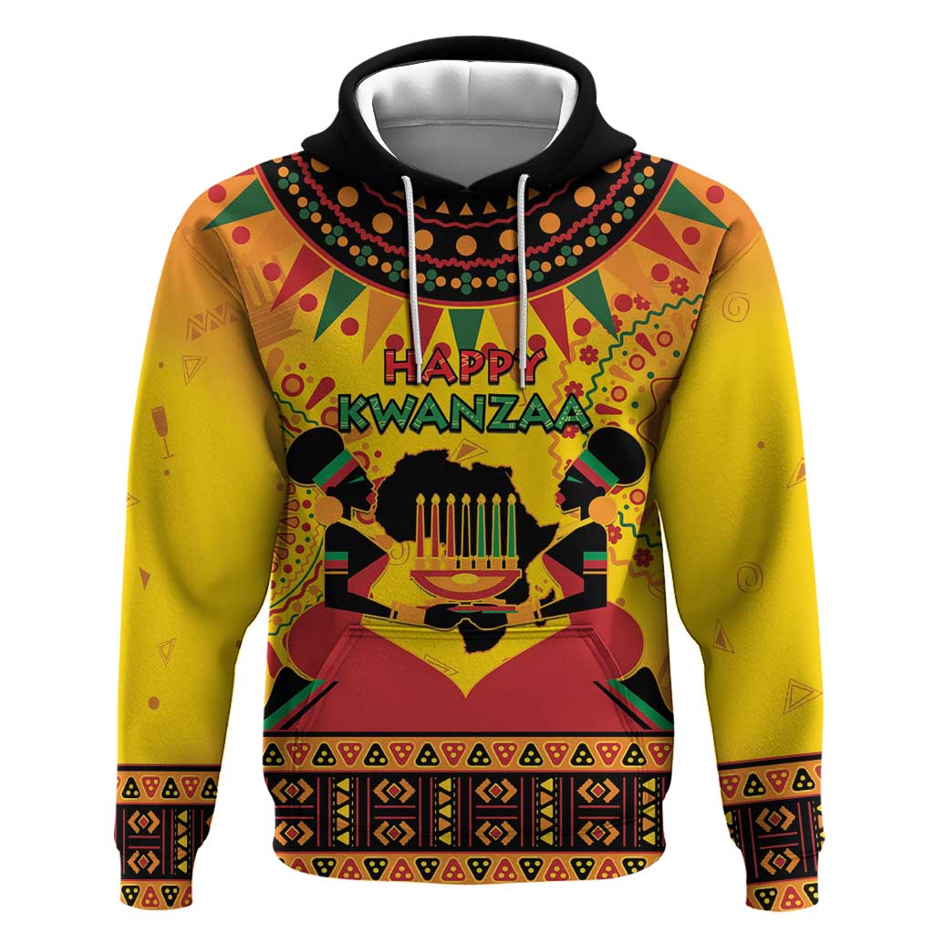 Afro-Americans Kwanzaa Hoodie African Pattern