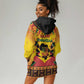 Afro-Americans Kwanzaa Hoodie Dress African Pattern