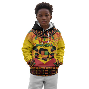 Afro-Americans Kwanzaa Kid Hoodie African Pattern
