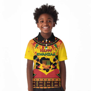 Afro-Americans Kwanzaa Kid Polo Shirt African Pattern