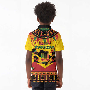 Afro-Americans Kwanzaa Kid Polo Shirt African Pattern