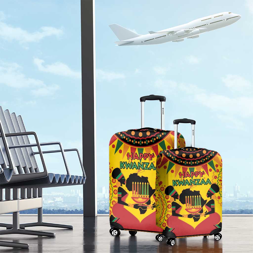 Afro-Americans Kwanzaa Luggage Cover African Pattern