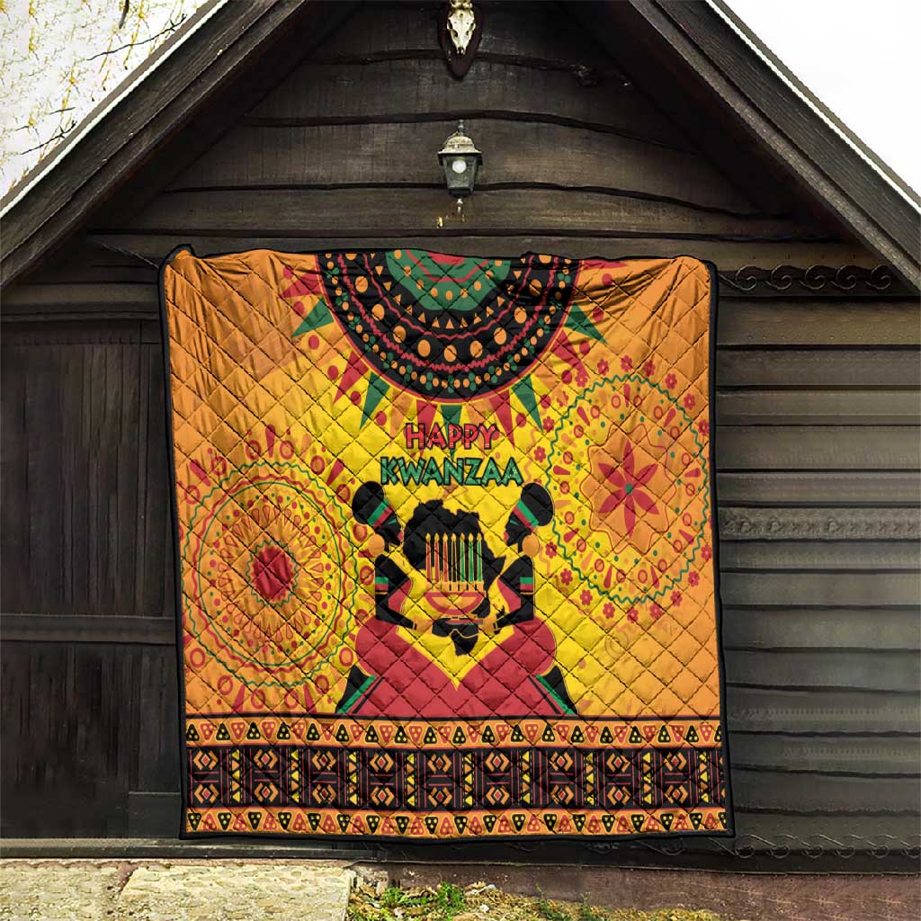 Afro-Americans Kwanzaa Quilt African Pattern