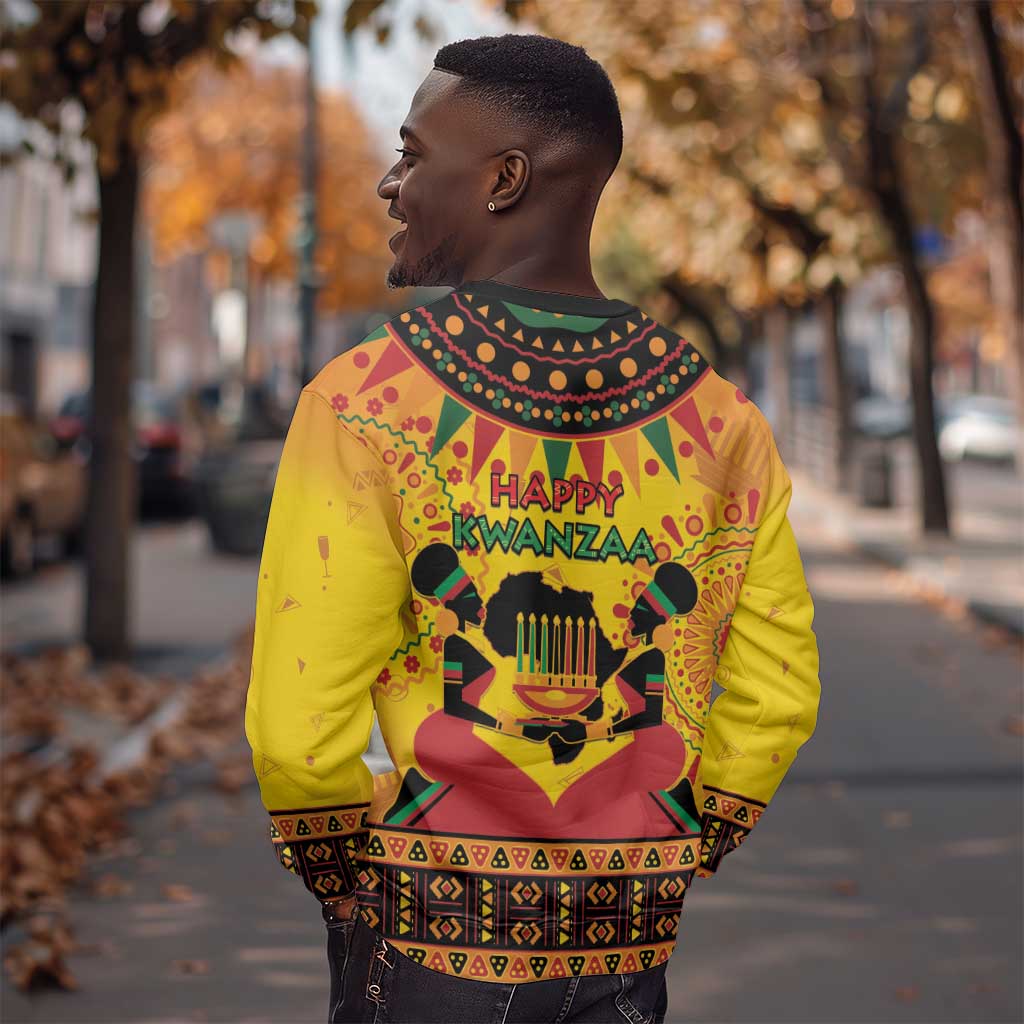 Afro-Americans Kwanzaa Sweatshirt African Pattern