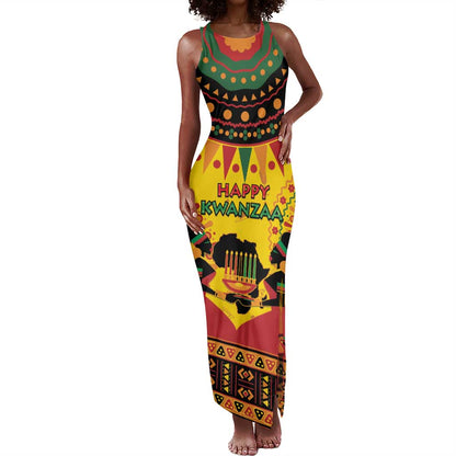 Afro-Americans Kwanzaa Tank Maxi Dress African Pattern