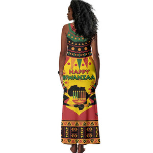 Afro-Americans Kwanzaa Tank Maxi Dress African Pattern