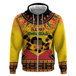 Afro-Americans Kwanzaa Zip Hoodie African Pattern