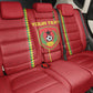 Custom Guinea Bissau Football Back Car Seat Cover Go Djurtus - African Pattern