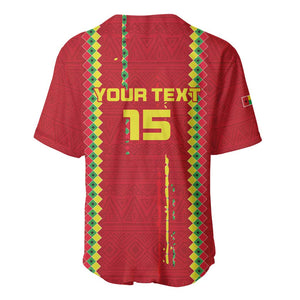 Custom Guinea Bissau Football Baseball Jersey Go Djurtus - African Pattern