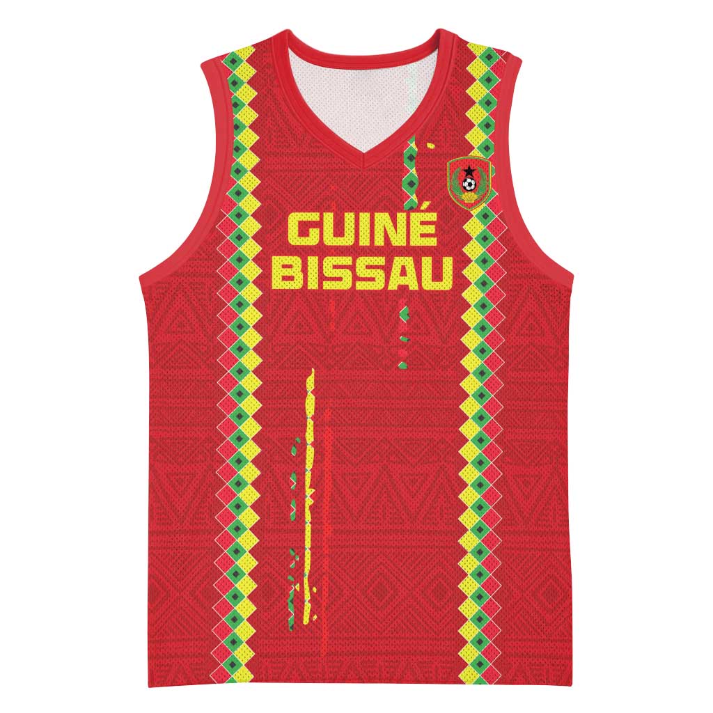 Custom Guinea Bissau Football Basketball Jersey Go Djurtus - African Pattern - African Pride