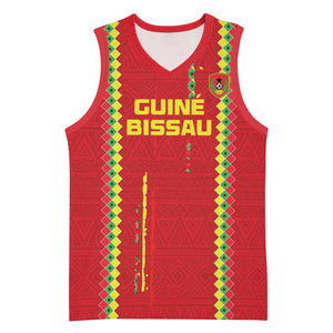Custom Guinea Bissau Football Basketball Jersey Go Djurtus - African Pattern - African Pride