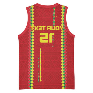 Custom Guinea Bissau Football Basketball Jersey Go Djurtus - African Pattern - African Pride