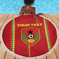 Custom Guinea Bissau Football Beach Blanket Go Djurtus - African Pattern