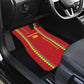 Custom Guinea Bissau Football Car Mats Go Djurtus - African Pattern