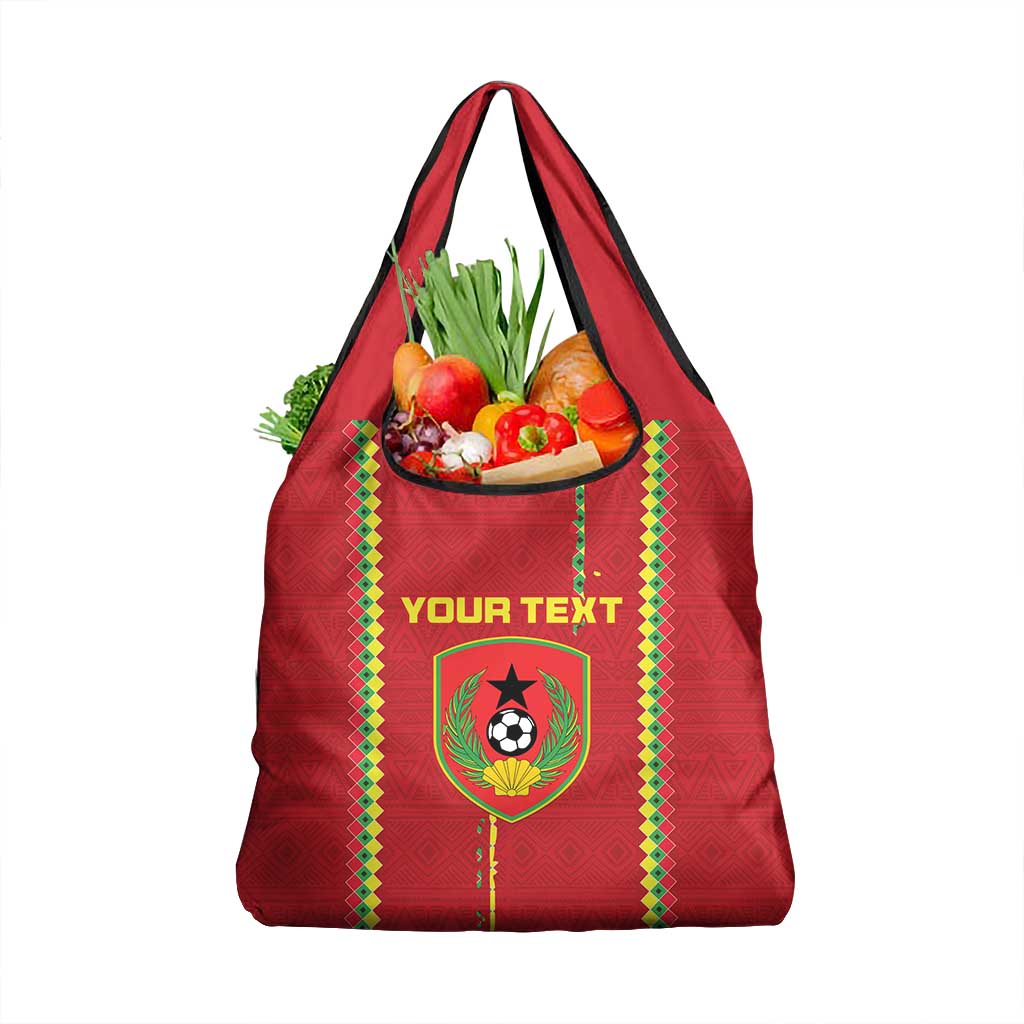 Custom Guinea Bissau Football Grocery Bag Go Djurtus - African Pattern