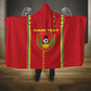 Custom Guinea Bissau Football Hooded Blanket Go Djurtus - African Pattern