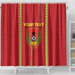 Custom Guinea Bissau Football Shower Curtain Go Djurtus - African Pattern