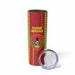 Custom Guinea Bissau Football Skinny Tumbler Go Djurtus - African Pattern