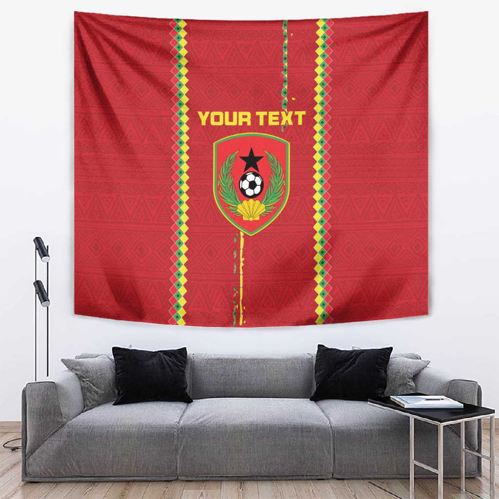 Custom Guinea Bissau Football Tapestry Go Djurtus - African Pattern
