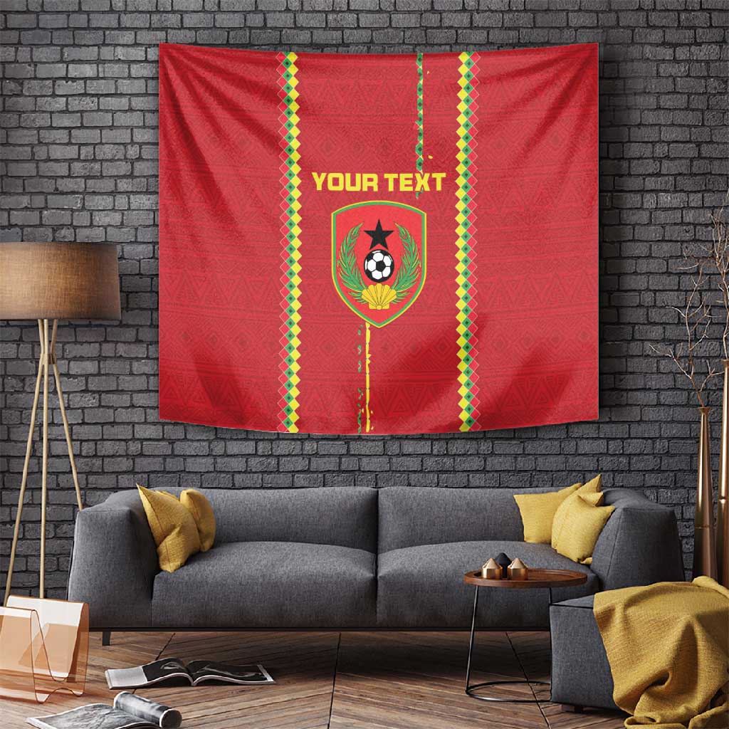 Custom Guinea Bissau Football Tapestry Go Djurtus - African Pattern