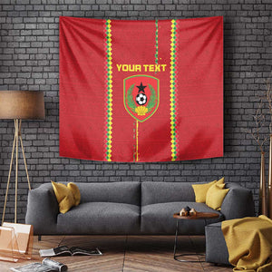 Custom Guinea Bissau Football Tapestry Go Djurtus - African Pattern