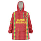 Custom Guinea Bissau Football Wearable Blanket Hoodie Go Djurtus - African Pattern