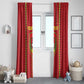 Custom Guinea Bissau Football Window Curtain Go Djurtus - African Pattern