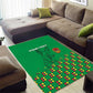 Custom Guinea Bissau Football Area Rug African Wild Dog - Go Djurtus