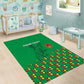 Custom Guinea Bissau Football Area Rug African Wild Dog - Go Djurtus