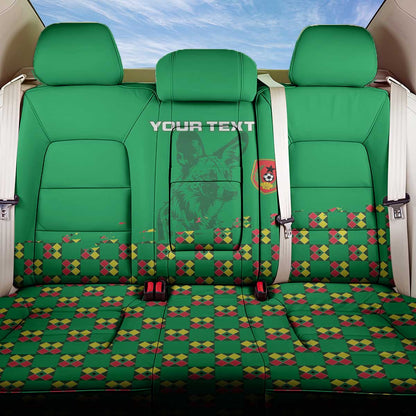 Custom Guinea Bissau Football Back Car Seat Cover African Wild Dog - Go Djurtus