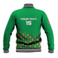Custom Guinea Bissau Football Baseball Jacket African Wild Dog - Go Djurtus