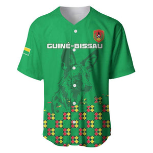 Custom Guinea Bissau Football Baseball Jersey African Wild Dog - Go Djurtus