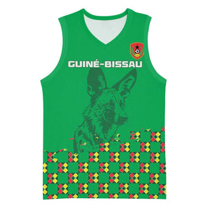 Custom Guinea Bissau Football Basketball Jersey African Wild Dog - Go Djurtus - African Pride