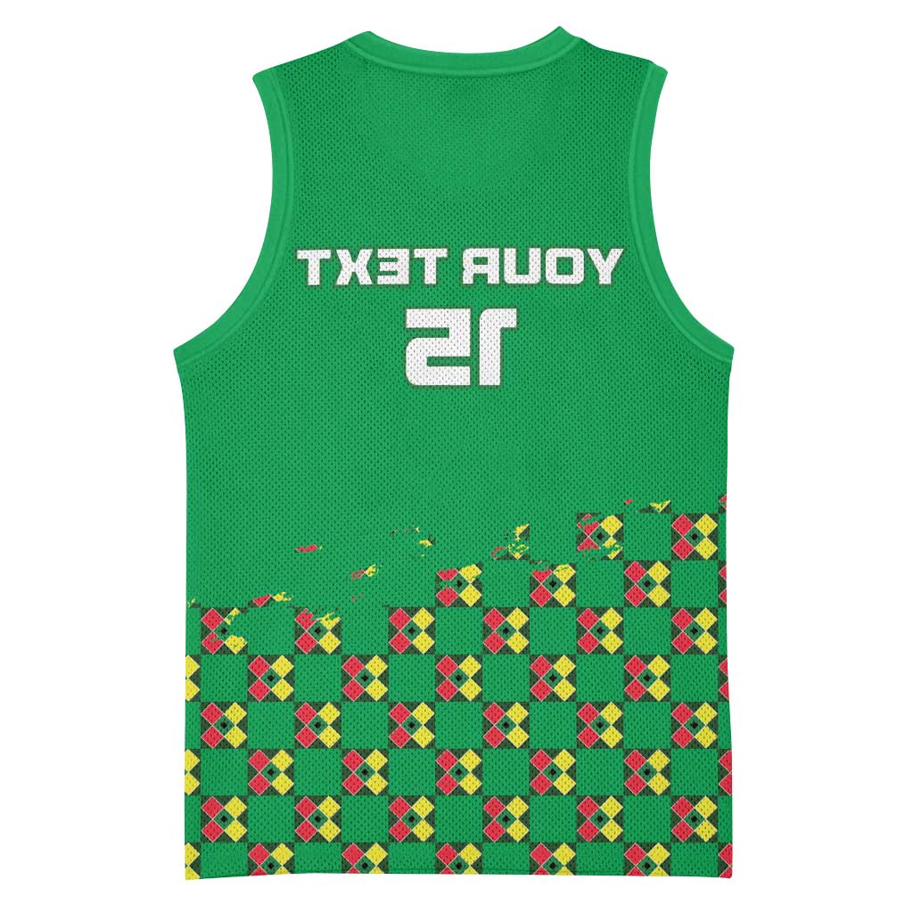 Custom Guinea Bissau Football Basketball Jersey African Wild Dog - Go Djurtus - African Pride