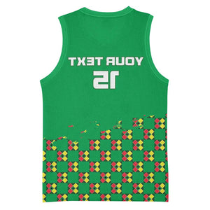 Custom Guinea Bissau Football Basketball Jersey African Wild Dog - Go Djurtus - African Pride