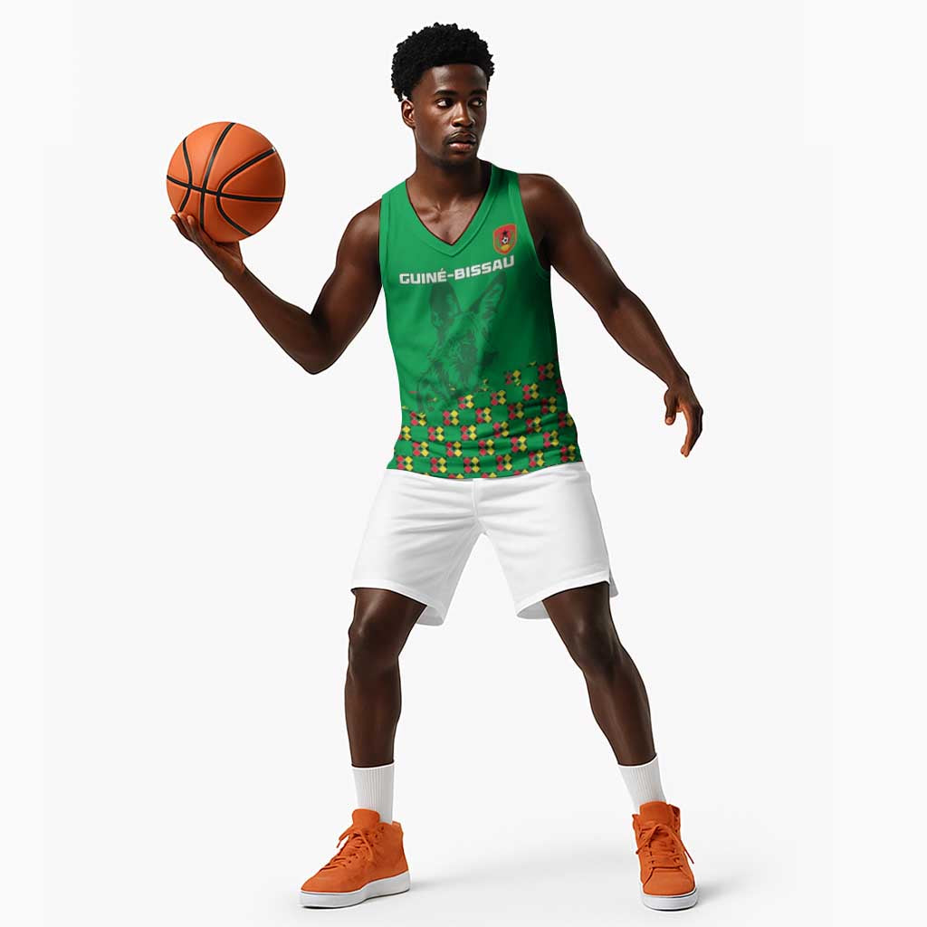 Custom Guinea Bissau Football Basketball Jersey African Wild Dog - Go Djurtus - African Pride