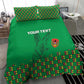 Custom Guinea Bissau Football Bedding Set African Wild Dog - Go Djurtus