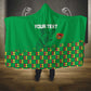 Custom Guinea Bissau Football Hooded Blanket African Wild Dog - Go Djurtus
